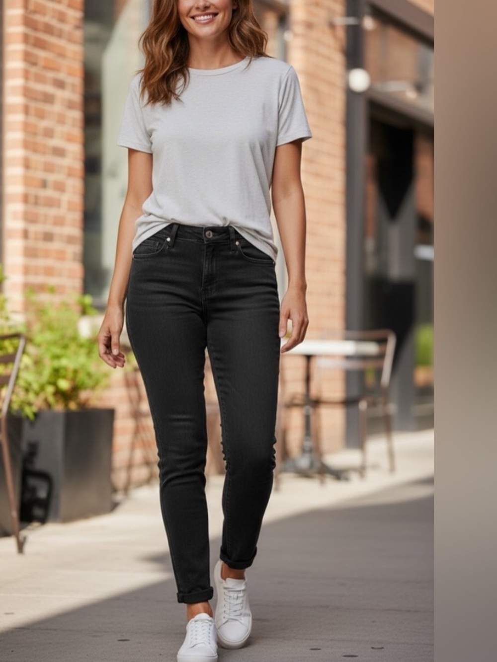 CAbi Cinch Skinny Black Jeans - Style #3748 - Size 8